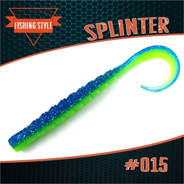 Силиконовая приманка "SPLINTER" #015 Dark blue lime 2700