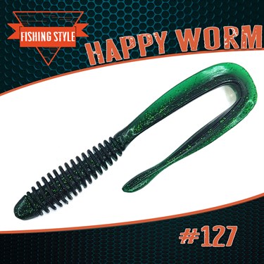 "Happy Worm" #127 Stellar Green