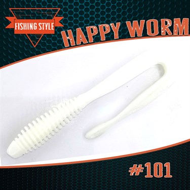 "Happy Worm" #101 White