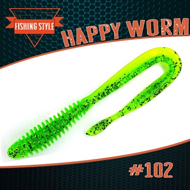 "Happy Worm" #102 Lime