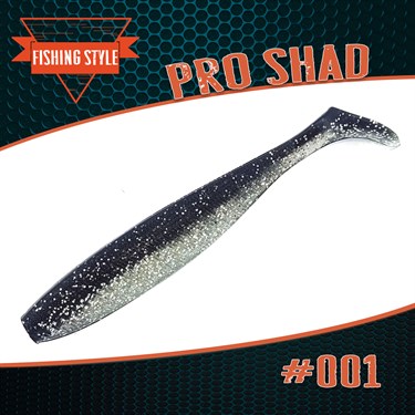 Pro Shad #001 Silver Black