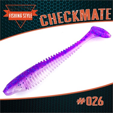 Силиконовая приманка CHECKMATE #026 Shiny Violet 2648